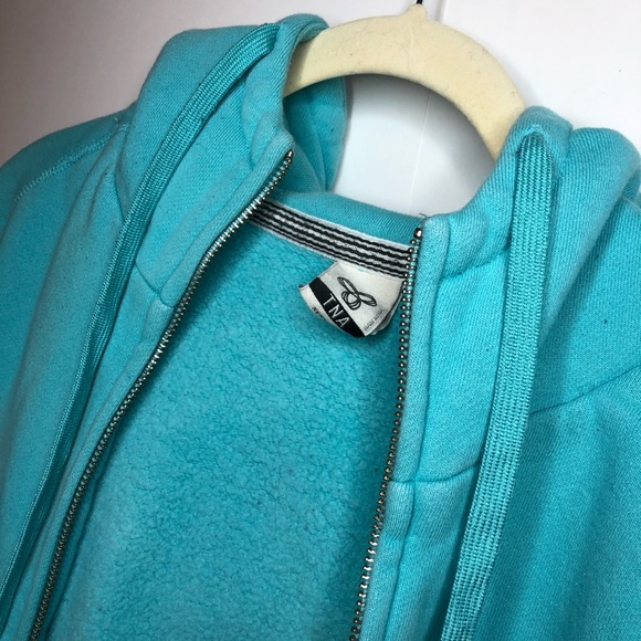 Aritzia TNA Zip-Up Hoodie | Aqua Size XS - Picture 8 of 13